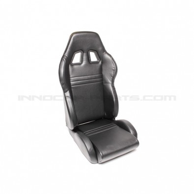 ASIENTO DEPORTIVO SEMI-RÍGIDO PIEL ARTIFICIAL NEGRO
