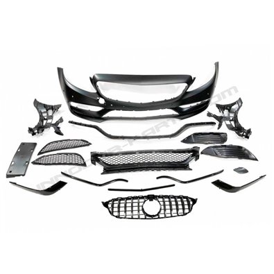 PARAGOLPES LOOK AMG C63 MERCEDES CLASE C (14-18)