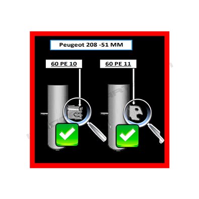 SUSP. REGULABLE V-MAXX STREET PEUGEOT 208 (51mm)