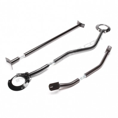 Kit barras de refuerzo "negro" Volkswagen Polo I/II (86/86C) y Volkswagen Derby (86/86c)